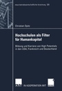 Cover: Hochschulen als Filter für Humankapital - Deutscher Universitätsverlag