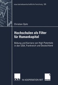 Cover: Hochschulen als Filter f&uuml;r Humankapital - Deutscher Universit&auml;tsverlag