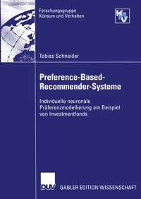 Enlarge image Cover: Preference-Based-Recommender-Systeme - Deutscher Universitätsverlag