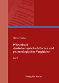Cover: W&ouml;rterbuch deutscher sprichw&ouml;rtlicher und phraseologischer Vergleiche - Kovac, Dr. Verlag