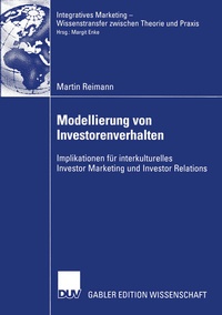 Abbildung von: Modellierung von Investorenverhalten - Deutscher Universitätsverlag