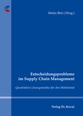 Cover: Entscheidungsprobleme im Supply Chain Management - Kovac, Dr. Verlag