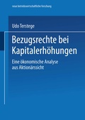 Cover: Bezugsrechte bei Kapitalerh&ouml;hungen - Deutscher Universit&auml;tsverlag