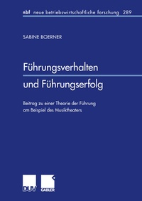 Abbildung von: Führungsverhalten und Führungserfolg - Deutscher Universitätsverlag