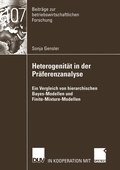 Cover: Heterogenit&auml;t in der Pr&auml;ferenzanalyse - Deutscher Universit&auml;tsverlag