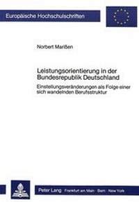 Abbildung von: Leistungsorientierung in der Bundesrepublik Deutschland - Peter Lang Verlag