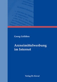Abbildung von: Arzneimittelwerbung im Internet - Kovac, Dr. Verlag