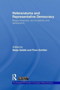 Enlarge image Cover: Referendums and Representative Democracy - Routledge