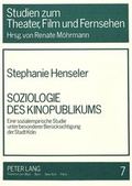 Cover: Soziologie des Kinopublikums - Peter Lang Verlag