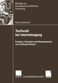 Cover: Tarifwahl bei Internetzugang - Deutscher Universit&auml;tsverlag