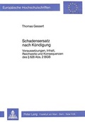 Bild: Schadensersatz nach K&uuml;ndigung - Peter Lang Verlag