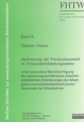 Cover: Optimierung der Personalauswahl im Finanzdienstleistungssektor - Shaker