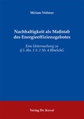Bild: Nachhaltigkeit als Maßstab des Energieeffizienzgebotes - Kovac, Dr. Verlag