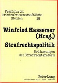 Abbildung von: Strafrechtspolitik - Peter Lang Verlag