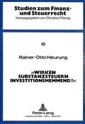 Cover: Wirken Substanzsteuern investitionshemmend? - Peter Lang Verlag