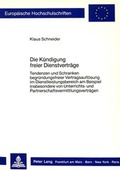 Bild: Die K&uuml;ndigung freier Dienstvertr&auml;ge - Peter Lang Verlag