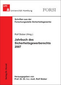 Abbildung von: Jahrbuch des Sicherheitsgewerberechts 2007 - Kovac, Dr. Verlag