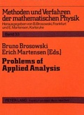 Cover: Problems of Applied Analysis - Peter Lang Verlag