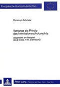 Bild: Vorsorge als Prinzip des Immissionsschutzrechts - Peter Lang Verlag