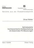 Cover: Splinebasierte hochdynamische Drehbearbeitung mit dezentralen PC-Steuerungen - Shaker