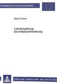 Abbildung von: Lohnfortzahlung bei Arbeitsverhinderung - Peter Lang Verlag