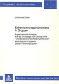 Cover: Extremisierungsph&auml;nomene in Gruppen - Peter Lang Verlag