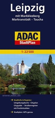 Abbildung von: ADAC StadtPlan Leipzig mit Markkleeberg, Markranstädt, Taucha 1:22 500 - ADAC Reiseführer