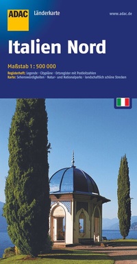 Abbildung von: ADAC Länderkarte Italien Nord 1:500.000 - ADAC Kartografie ein Imprint von MAIRDUMONT