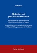 Abbildung von: Mediation und gerichtliches Verfahren - Kovac, Dr. Verlag