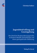 Bild: Jugendstrafvollzug und Gesetzgebung - Kovac, Dr. Verlag