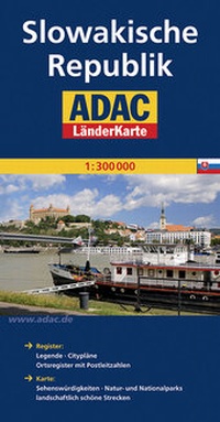 Abbildung von: ADAC LänderKarte Slowakische Republik 1:300 000 - ADAC Reiseführer