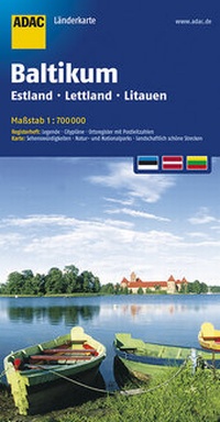 Abbildung von: ADAC LänderKarte Baltikum, Estland, Lettland, Litauen 1:700 000 - ADAC Reiseführer
