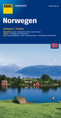 Abbildung von: ADAC LänderKarte Norwegen 1:750 000 - ADAC Reiseführer