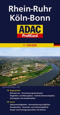 Abbildung von: ADAC ProfiCard Rhein-Ruhr / Köln-Bonn 1:100 000 - ADAC Reiseführer
