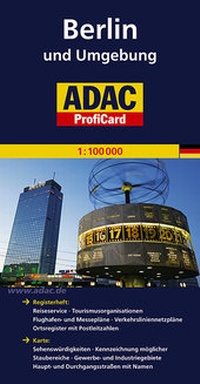 Abbildung von: ADAC ProfiCard Berlin und Umgebung 1:100 000 - ADAC Reiseführer