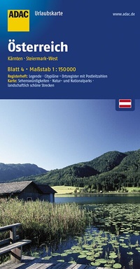 Abbildung von: ADAC Urlaubskarte Österreich 04 Kärnten, Steiermark-West 1:150.000 - ADAC Kartografie ein Imprint von MAIRDUMONT