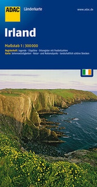 Abbildung von: ADAC LänderKarte Irland 1:300 000 - ADAC Reiseführer