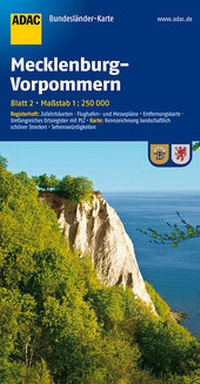 Abbildung von: ADAC BundesländerKarte Deutschland Blatt 2 Mecklenburg-Vorpommern 1:250 000 - ADAC Reiseführer