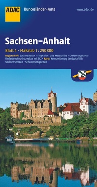 Abbildung von: ADAC Bundesländerkarte Deutschland 04 Sachsen-Anhalt 1:250.000 - ADAC Kartografie ein Imprint von MAIRDUMONT
