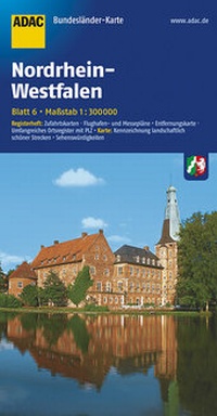 Abbildung von: ADAC BundesländerKarte Deutschland Blatt 6 Nordrhein-Westfalen 1:300 000 - ADAC Reiseführer