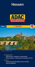 Cover: ADAC Bundesl&auml;nderKarte Deutschland Blatt 7 Hessen 1:300 000 - ADAC Reisef&uuml;hrer