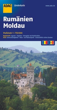 Abbildung von: ADAC Länderkarte Rumänien, Moldau 1:750.000 - ADAC Kartografie ein Imprint von MAIRDUMONT