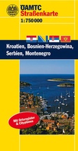 Cover: &Ouml;AMTC L&auml;nderkarte Kroatien, Bosnien-Herzegowina, Serbien, Montenegro - MAIRDUMONT