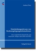 Cover: Entscheidungsrelevanz von Rechnungslegungsinformationen - Kovac, Dr. Verlag