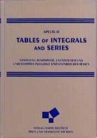 Enlarge image Cover: Tables of Integrals and Series - Harri Deutsch