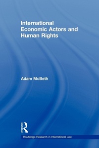 Enlarge image Cover: International Economic Actors and Human Rights - Routledge