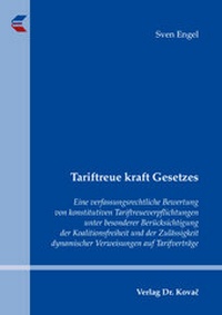 Abbildung von: Tariftreue kraft Gesetzes - Kovac, Dr. Verlag