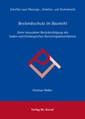 Cover: Bestandsschutz im Baurecht - Kovac, Dr. Verlag