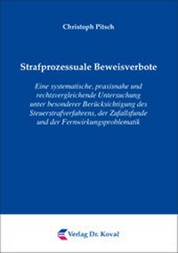 Abbildung von: Strafprozessuale Beweisverbote - Kovac, Dr. Verlag