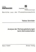 Cover: Analyse der Werkzeugbelastungen beim Zahnradschaben - Shaker